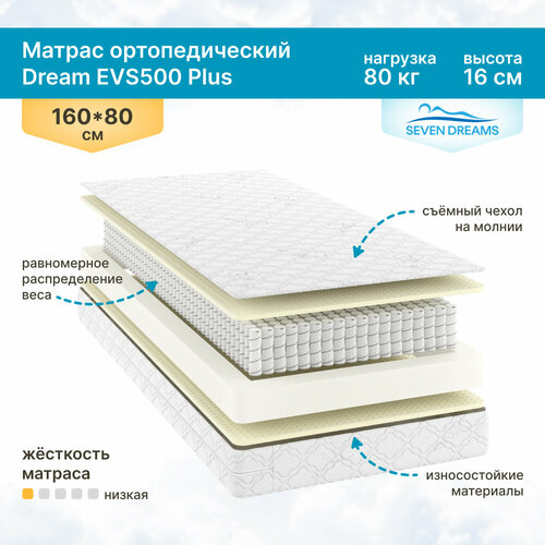 Матрас Dream EVS500 Plus 90 на 160 см 8160₽