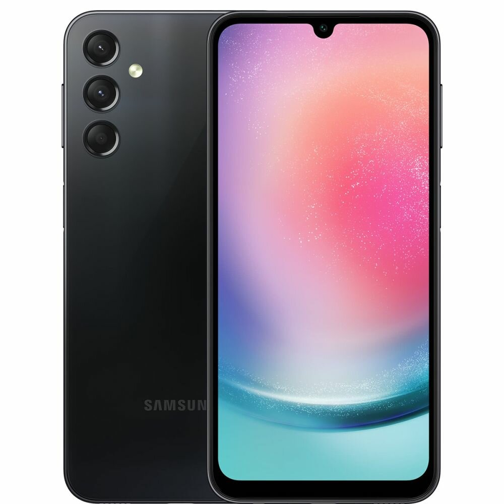 Смартфон Samsung Galaxy A24 6+128GB SM-A245F Black arabic (SM-A245FZKVMEA)