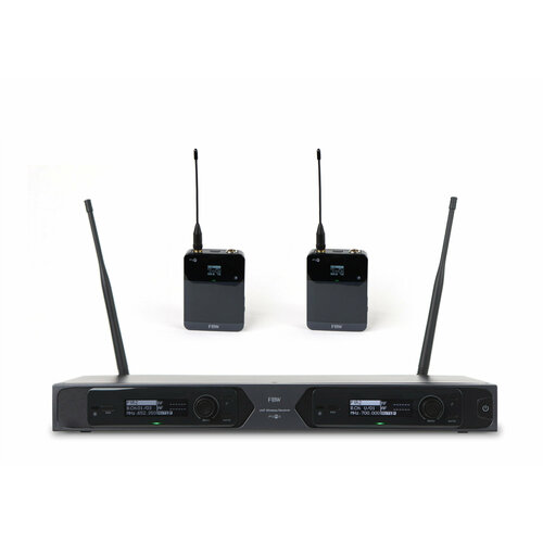 Fbw p1r2 bodypack радиосистема с двумя поясными передатчиками микрофонныйинструментальный вход петличные микрофоны в комплекте 651-700 мгц fm-модуляция пилот-тон 50гц-15кгц 5634100₽