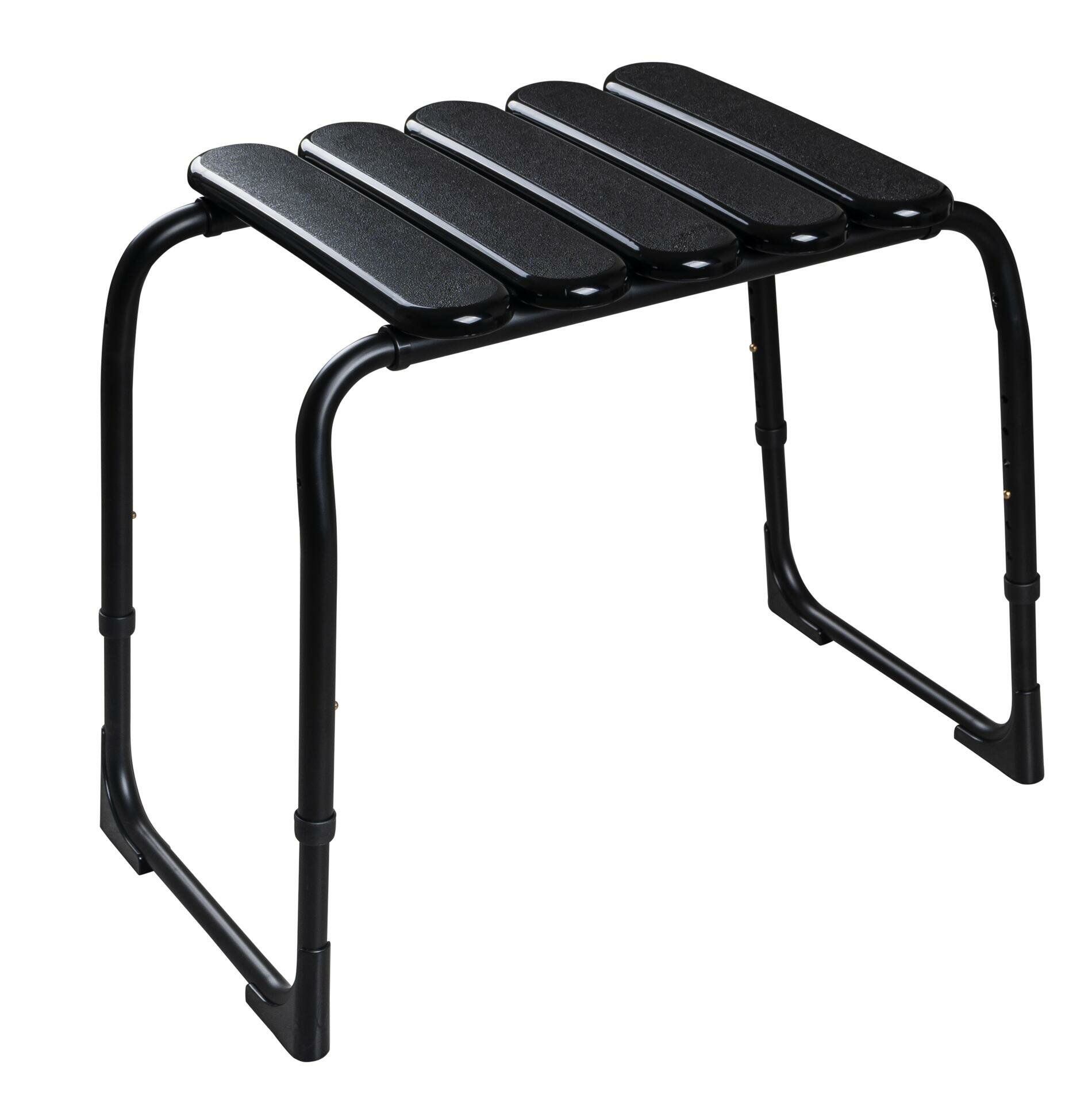 Табурет для ванной комнаты с регулируемой высотой RIDDER Pro чёрный - фото №1