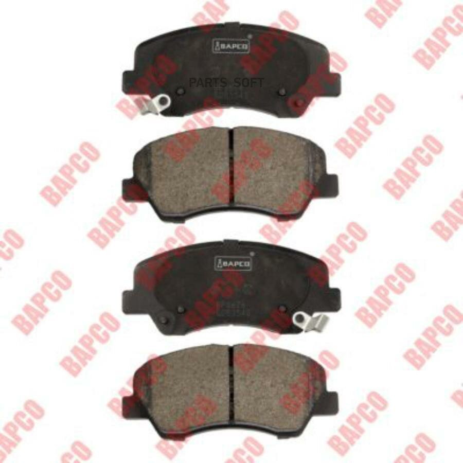 BAPCO BP0676 Колодки тормозные HYUNDAI/KIA ACCENT IV/SOLARIS IV/RIO IV 17- перед.