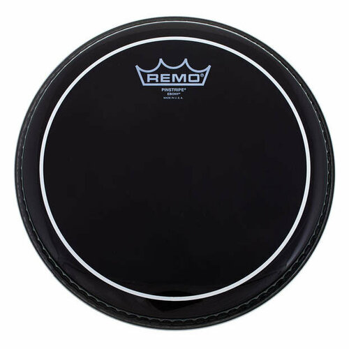 ES-0618-PS Pinstripe Ebony Пластик для бас-барабана 18, Remo пластик для барабана remo es 0613 ps batter pinstripe ebony