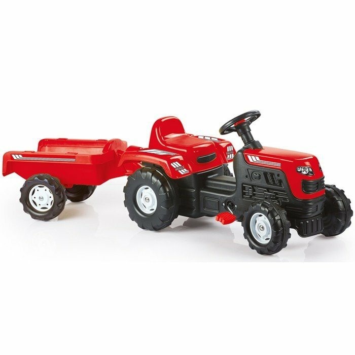 Трактор на педалях с прицепом, цвет красный 8146 Dolu 9201047 .