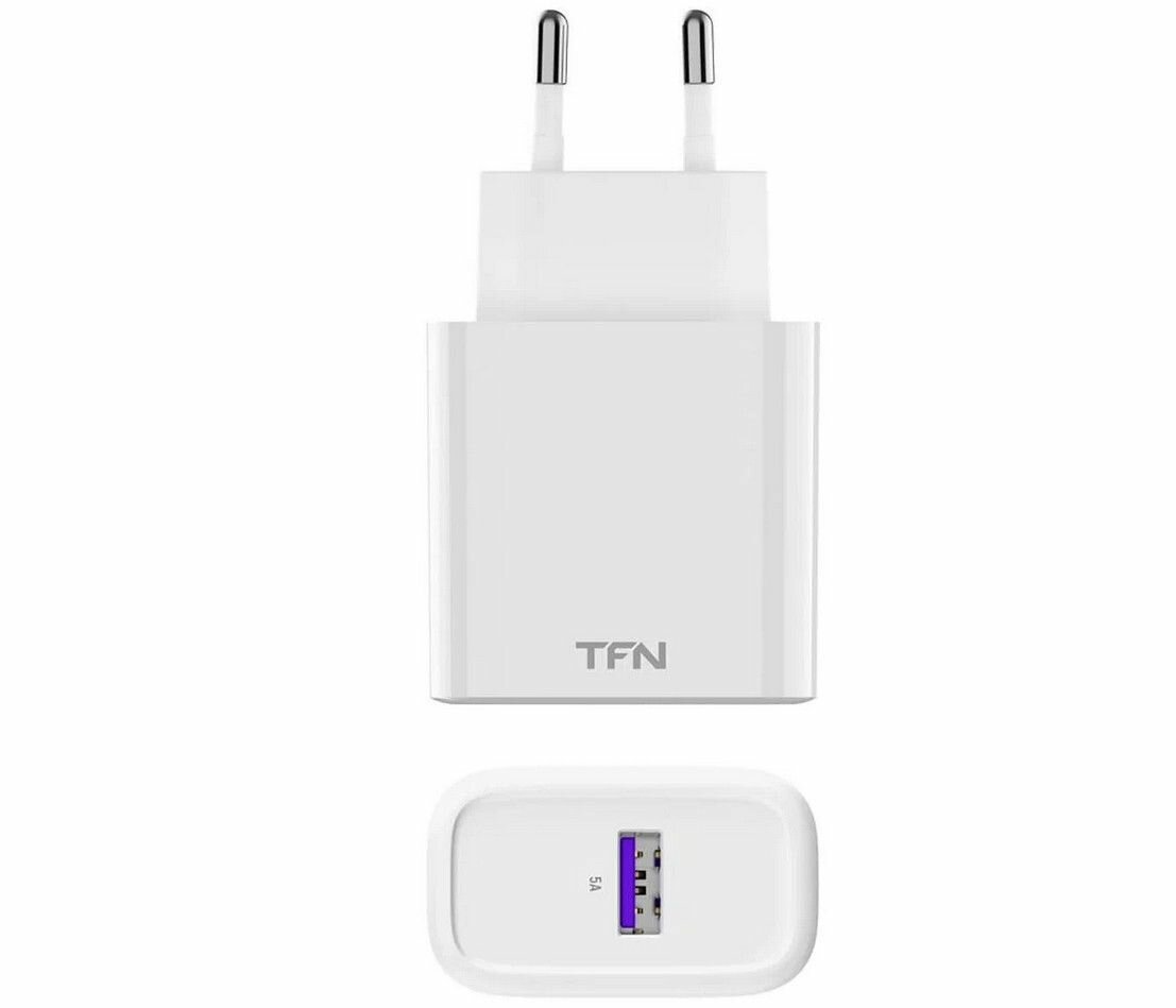 Сетевое зарядное устройство TFN Rapid, USB, 5A, белый - фото №8