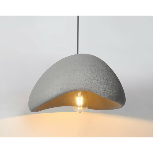 Подвесной светильник в стиле Ваби Саби WABI SABI стиль А серый 30 см 19440₽