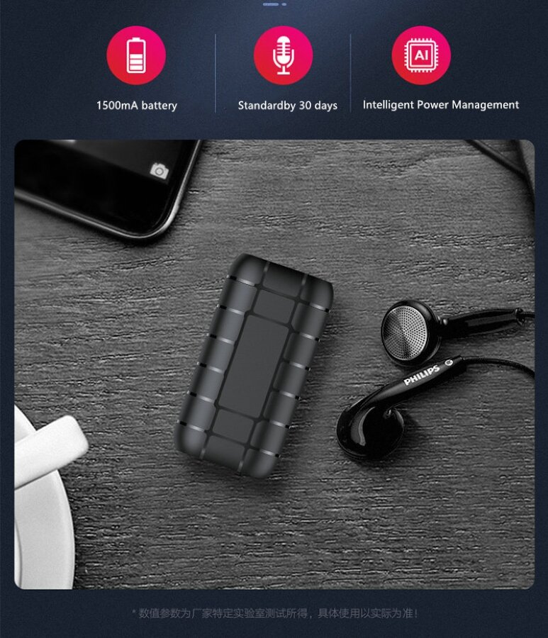 Диктофон с магнитом и клипсой для крепления SV 7000 1500 мАч поддержка памяти до 128 ГБ до 200 часов работы датчик звука и шумоподавление
