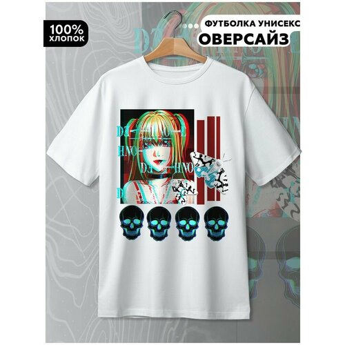 фото Футболка hypnotica, размер l, белый