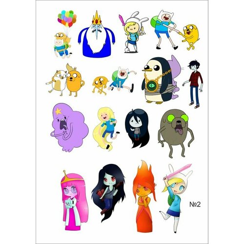 Наклейки, стикеры Время Приключений, Adventure Time №2