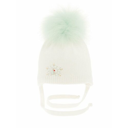 фото Шапка mialt, размер 44-46, белый