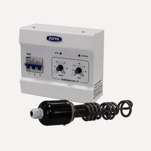 Изображение товара Комплект ТЭН с пультом управления ZOTA 9 кВт 3х380V 2" без кабеля