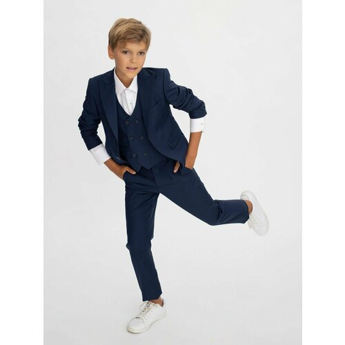 фото Комплект одежды noble people, размер 134, синий