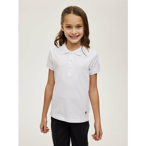 фото Поло l'addobbo, размер 128, белый