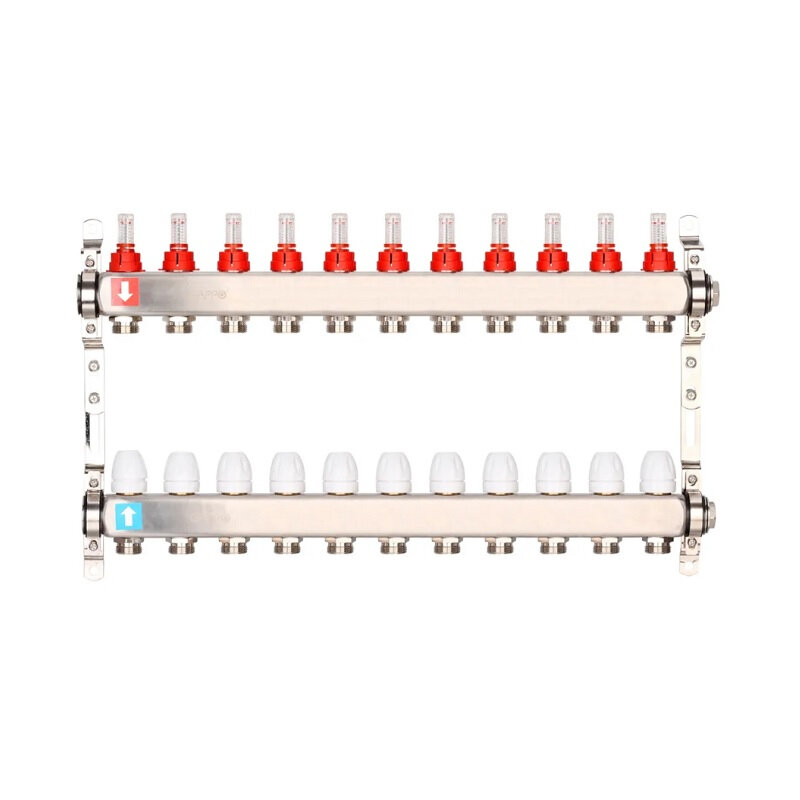 Коллектор Gappo G424.11 регулируемый с зап. клапаном 11-вых. x1"x3/4"