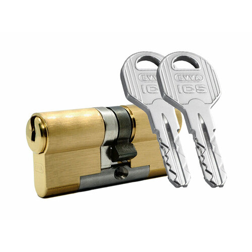Цилиндр EVVA ICS ключ-ключ с функцией Vario (размер 51х31 мм) - Латунь (5+5 ключей) цилиндр evva ics ключ ключ размер 51х31 мм латунь 5 ключей