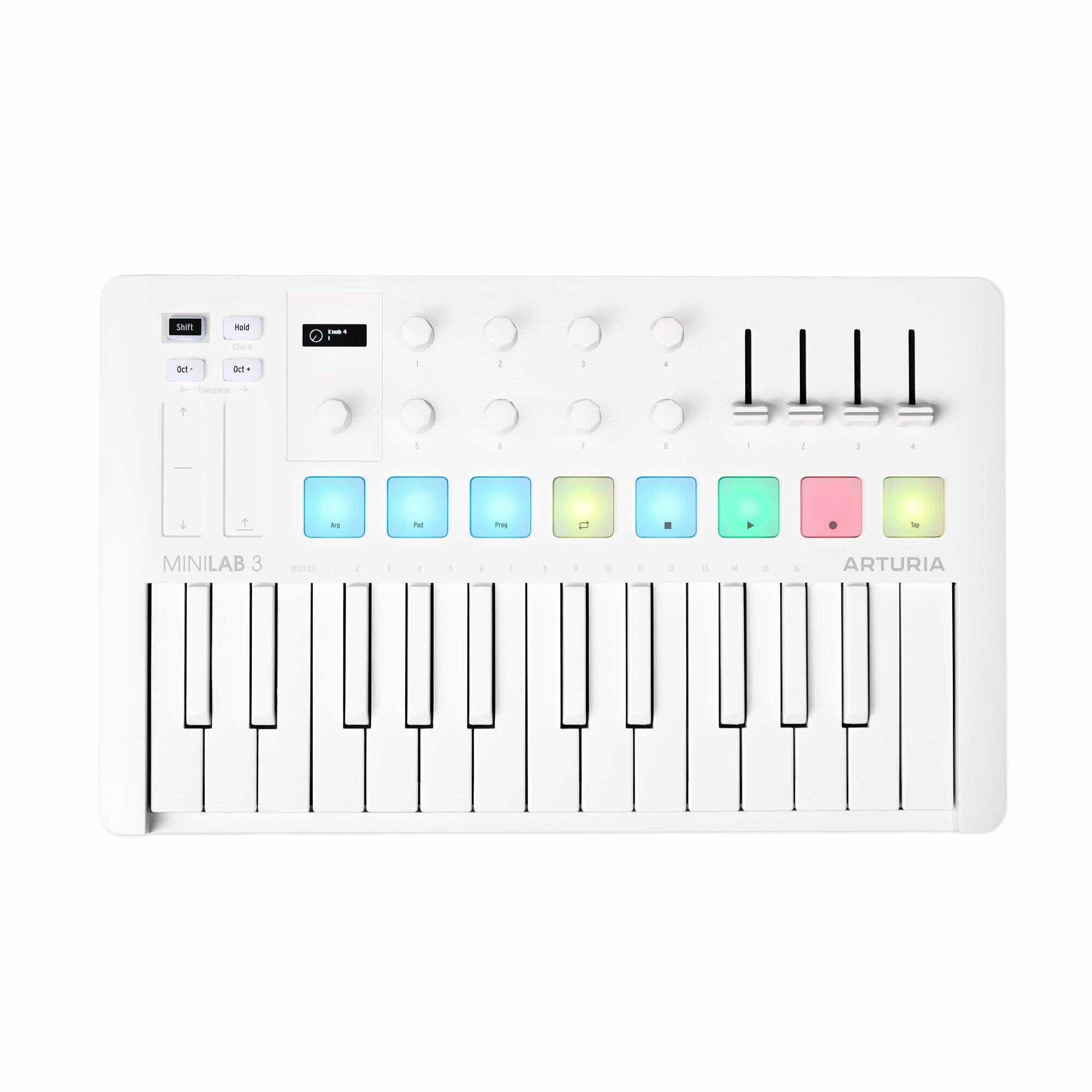 MIDI-клавиатура Arturia MiniLAB 3 Alpine White