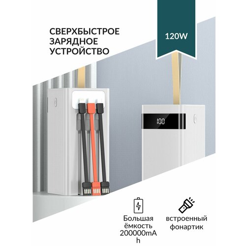 POWER BANK FAST CHARGER белый 20000 mAh 300000₽