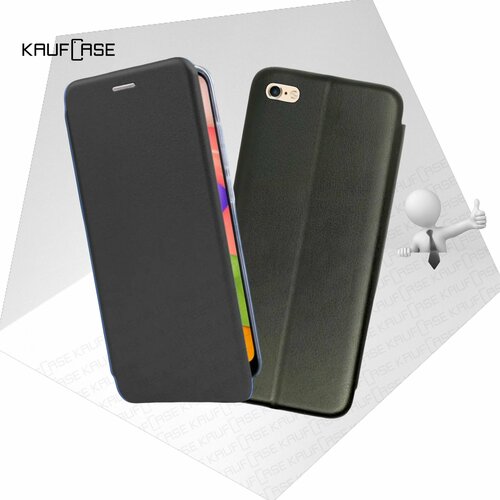 Чехол книжка KaufCase для телефона Apple iPhone 6 Plus/ 6S Plus (5.5), черный. Трансфомер чехол книжка kaufcase для телефона apple iphone xr 6 1 бордовый трансфомер