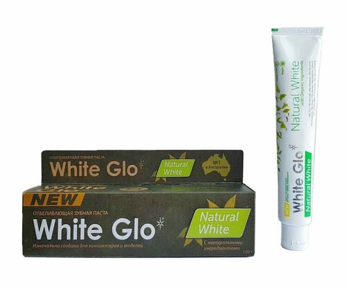 Зубная паста White Glo отбеливающая натуральная белизна 100мл