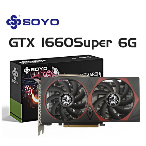 Видеокарта SOYO NVIDIA GeForce GTX 1660 Super 6 ГБ