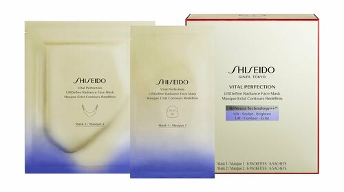 Моделирующая маска для лифтинга и сияния кожи Shiseido Vital Perfection LiftDefine Radiance Face Mask