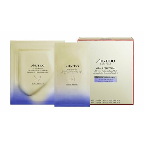 Моделирующая маска для лифтинга и сияния кожи Shiseido Vital Perfection LiftDefine Radiance Face Mask 25000₽