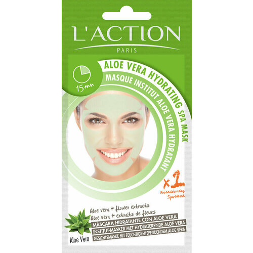 Маска для лица L Action Aloe Vera Hydrating SPA Mask