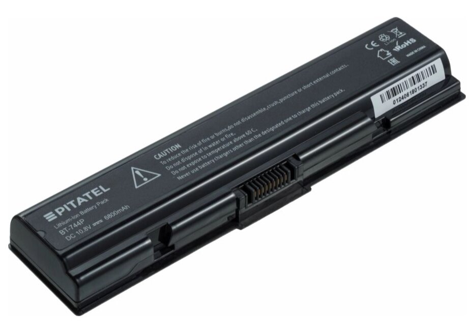 Аккумулятор усиленный Pitatel для Toshiba Satellite A300D 10.8V (6800mAh)