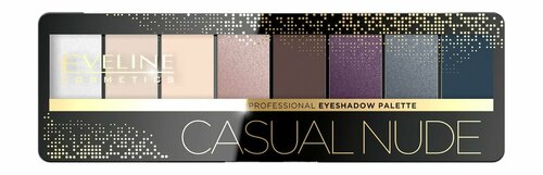 Палетка теней для век Eveline Professional Eyeshadow Palette Casual Nude