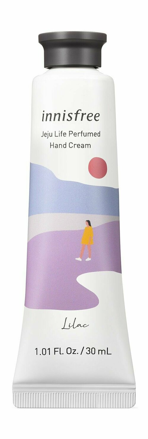 Парфюмированный крем для рук с ароматом сирени Innisfree Jeju Life Perfumed Hand Cream Lilac