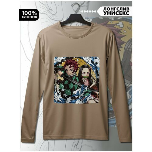 фото Лонгслив hypnotica, размер l, бежевый