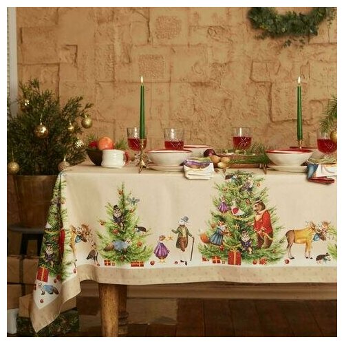 Эстель Набор столовый "Noble Christmas" скатерть 150х180ГМВО, салфетки 40х40см-8шт