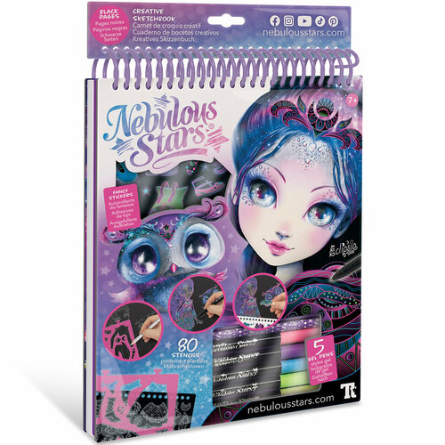 Серия Eclipsia Раскраска для девочек 30 черных скетч страниц 5 неоновых гелеевых ручек 1 карандаш 11121_NSDA 2566₽