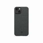 Чехол PITAKA MagEZ Case 3 для iPhone 14 черно-серый кевлар 1500D Twill (KI1401) - изображение