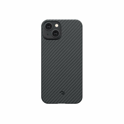 Чехол PITAKA MagEZ Case 3 для iPhone 14 черно-серый кевлар 1500D Twill (KI1401)