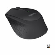 Беспроводная эргономичная мышь Logitech M280 Wireless Mouse, черный (910-004287)