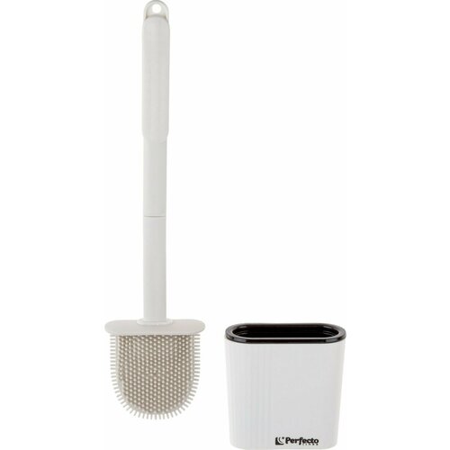 Ершик для унитаза PERFECTO LINEA резиновый белый (43-371041)