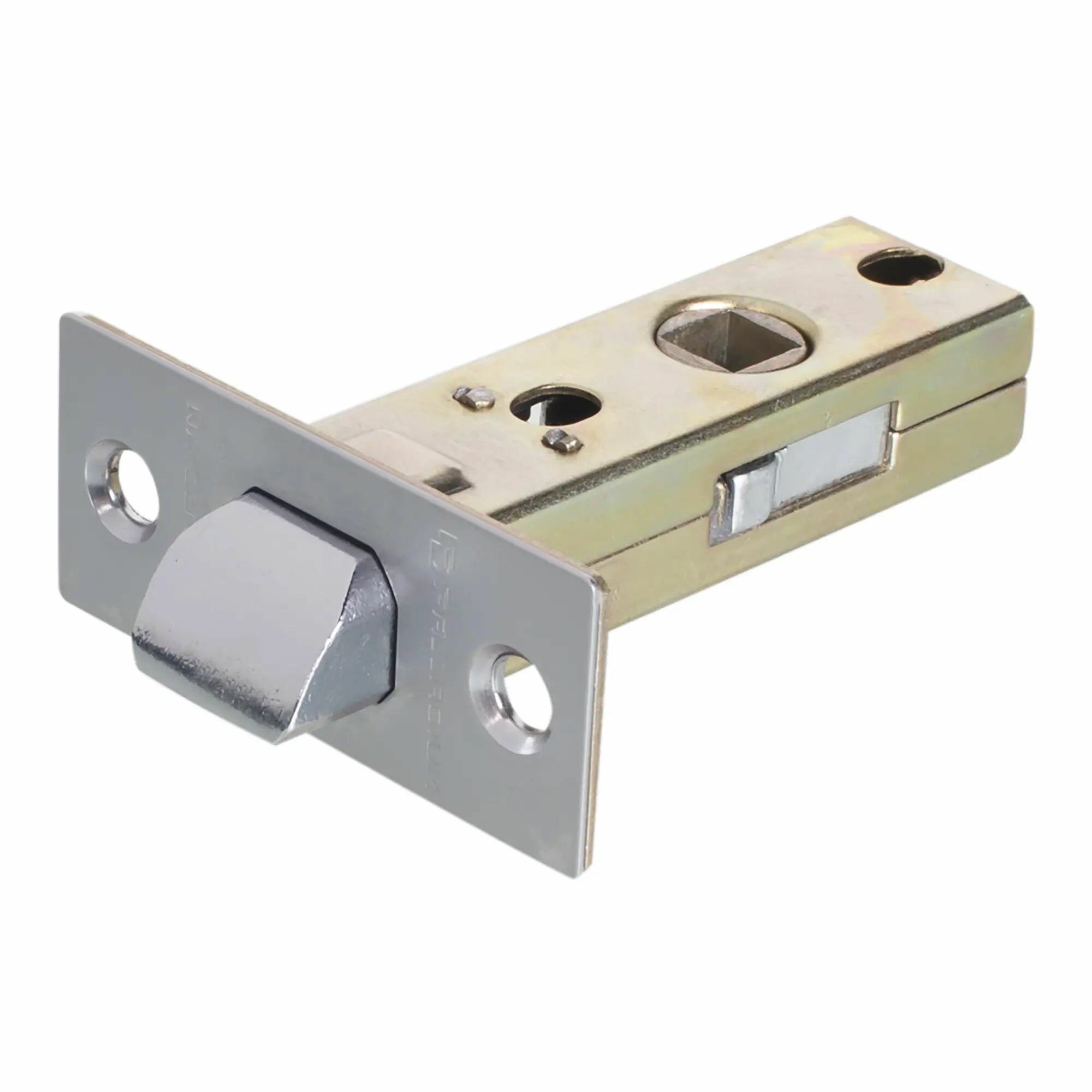 фото Защёлка межкомнатная Palladium 100, 70x66x25 мм, сталь/ЦАМ, цвет матовый хром