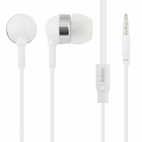 Наушники проводные с микрофоном inkax EP-07 MiniJack 35мм 12 метра белые 32500₽