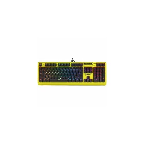 B810RC (PUNK YELLOW) Клавиатура A4Tech Bloody механическая желтый/черный USB for gamer LED, механическая, цвет желтый/черный