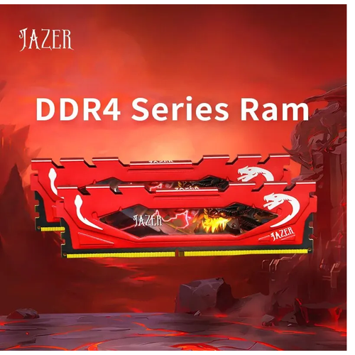 Оперативная память Jazer DDR4 - 8ГБ 3200МГц CL18 с радиатором 190000₽