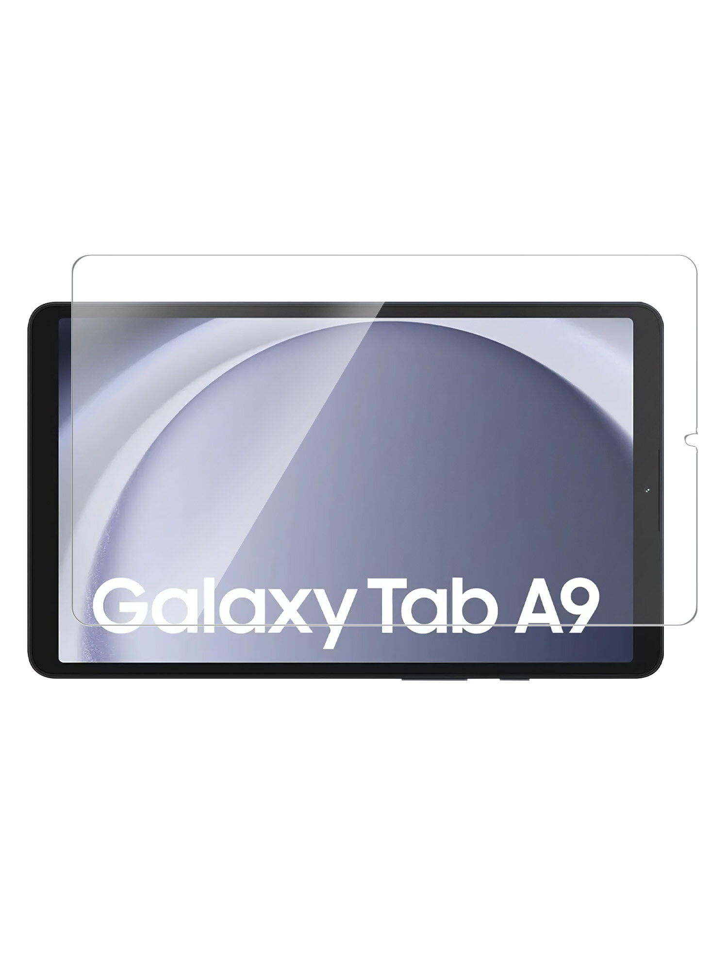 Защитное стекло для Samsung Galaxy Tab A9 8.7" (Самсунг Галакси Таб А9) на Экран, (гибридное: пленка+стекловолокно) прозрачное Hybrid Glass, Brozo