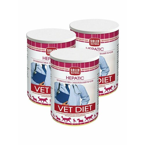 Влажный корм для собак Solid Natura VET Hepatic диета 340г х3шт