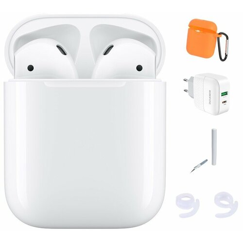 Наушники APPLE AirPods ver2 Lightning Charging Case Orange MV7N2 Выгодный набор подарок серт 200Р 1964600₽
