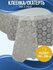 Скатерть на стол Home Decor ПВХ 100% ажурная amal 140х280см белый...