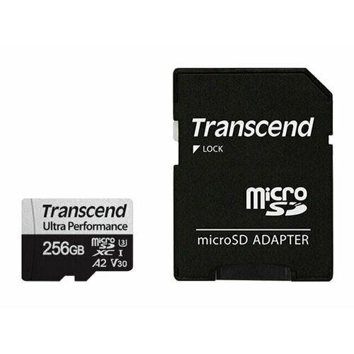 Карта памяти 256Gb - Transcend MicroSDXC 340S Class 10 UHS-I U3 V30 A2 TS256GUSD340S с адаптером SD (Оригинальная!) карта памяти 256gb transcend microsdxc 340s class 10 uhs i u3 v30 a2 ts256gusd340s a с адаптером sd