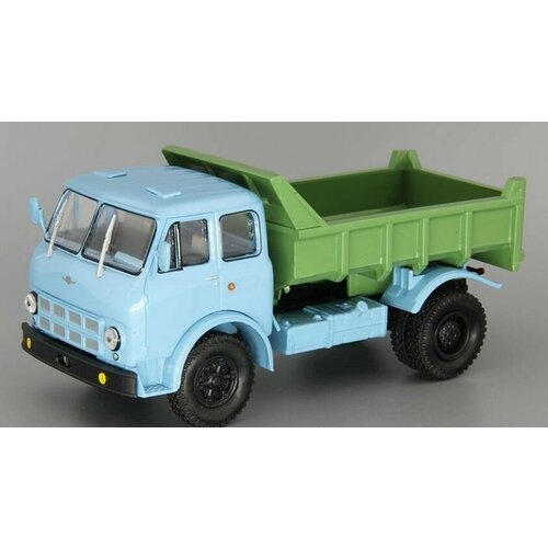 Масштабная модель грузовика коллекционная Минский 503А самосвал (1970), синий / зеленый