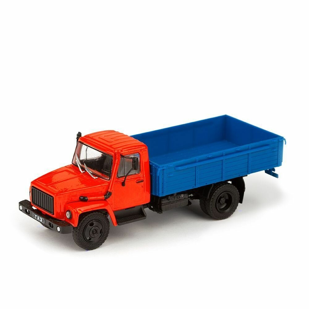 ГАЗ-3309 бортовой, масштабная модель грузовика коллекционная