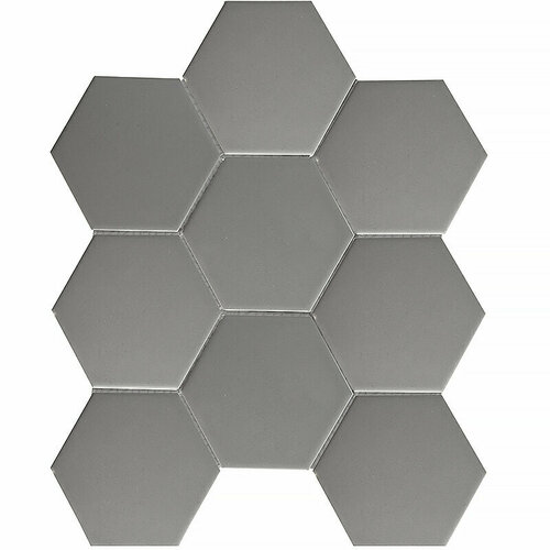 Мозаика Starmosaic Geometry Hexagon Big Grey Matt 295x256 цена за 1 шт 327₽