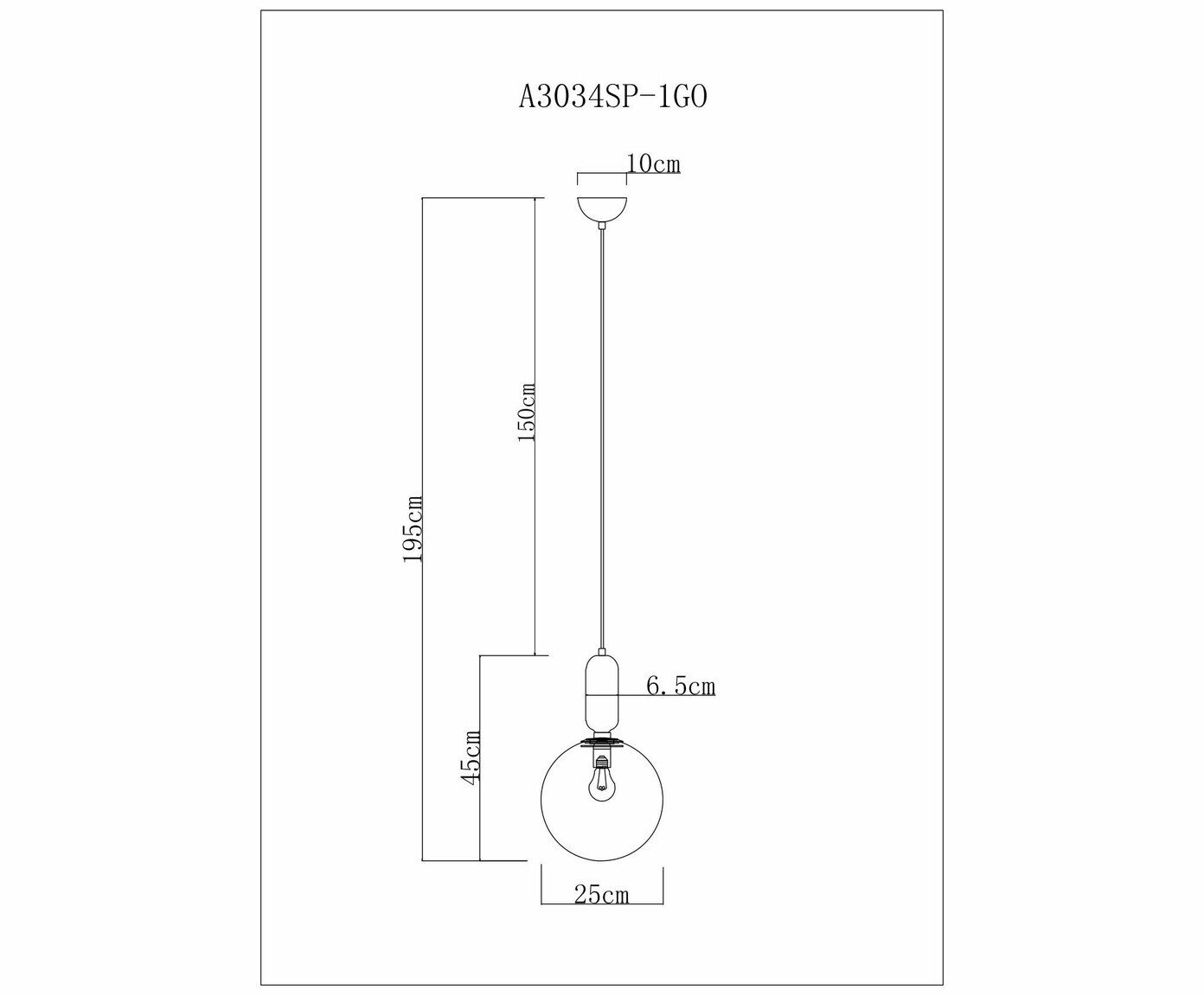 Светильник Arte Lamp BOLLA-SOLA A3034SP-1GO - фото №10