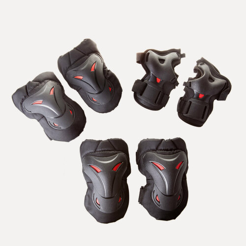 Изображение товара Комплект защиты Rgx H501b, размер S, наколенники, налокотники, накладки на запястья, черный